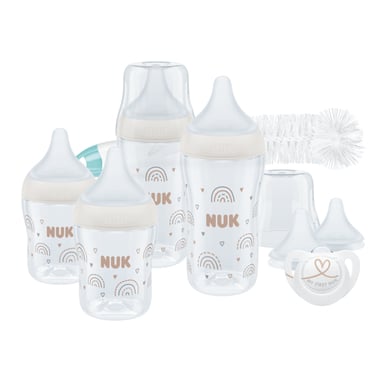 NUK Coffret naissance biberons Perfect Match 0-6 mois PP beige