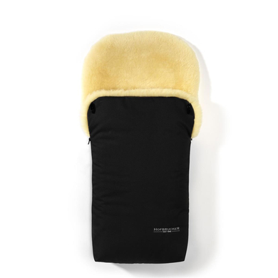 Hofbrucker Chancelière pour poussette universelle Putzi agneau noir