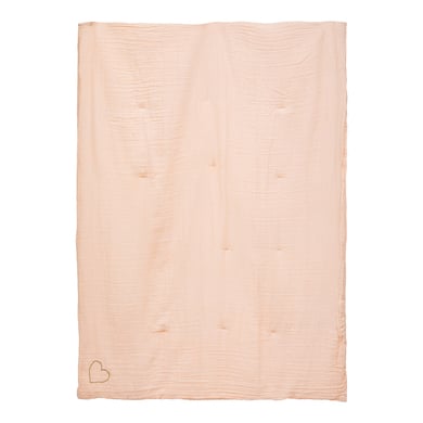 atmosphera Edredon enfant Lili gaze de coton rose clair 100x140 cm