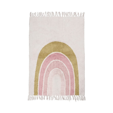 Tapis Petit Tapis enfant arc-en-ciel creme pink