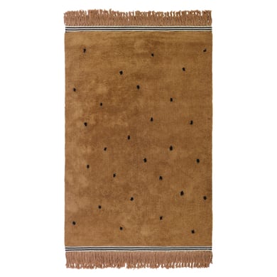 Tapis Petit Barnmatta Semmie prickar brun 170 x 120 cm