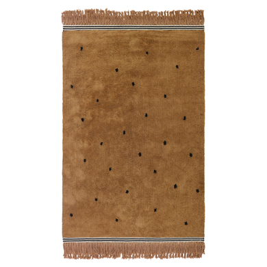 Levně Tapis Petit Dětský koberec Semmie dots hnědý 170 x 120 cm