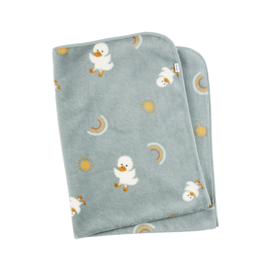 Sterntaler Plaid enfant peluche canard Edda vert pierre 100x75 cm