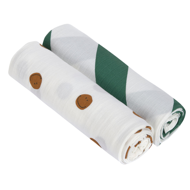 LÄSSIG Langes enfant XL Happy Rascals 120x120 cm lot de 2