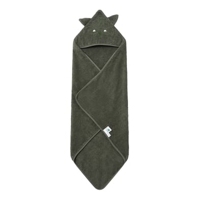 kindsgard Asciugamano da bagno con cappuccio in oliva