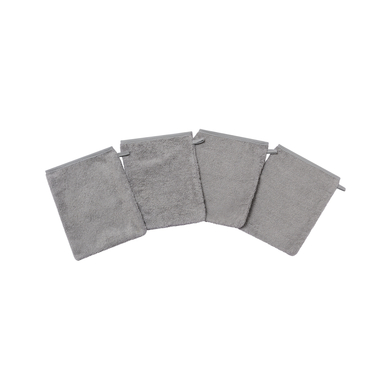 kindsgard Gants de toilette enfant vasklude gris lot de 4