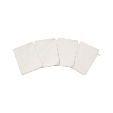 kindsgard Gants de toilette enfant vasklude blanc lot de 4