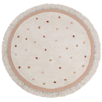 Image of Tapis Petit Tappeto Valerie cream pink Ø 130 cm059