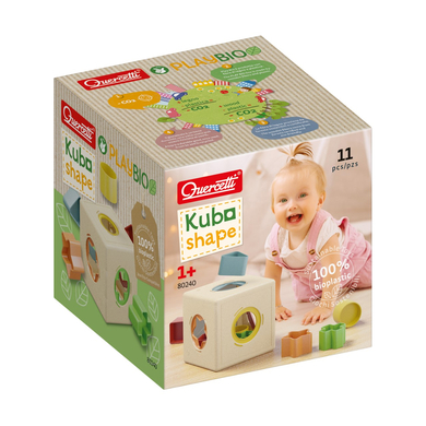 Quercetti Jeu d'encastrement PlayBio en bioplastique : Kubo
