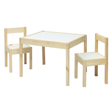 babygo set silla y mesa infanitl 2en1 nature madera