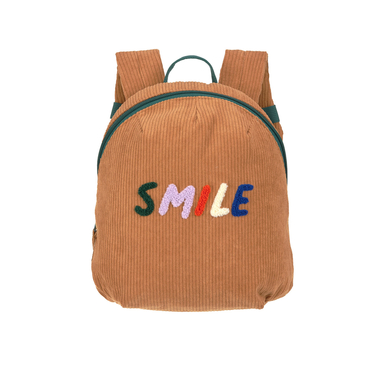 LÄSSIG Zaino Kindergarten Cord Little Gang - Smile , caramello
