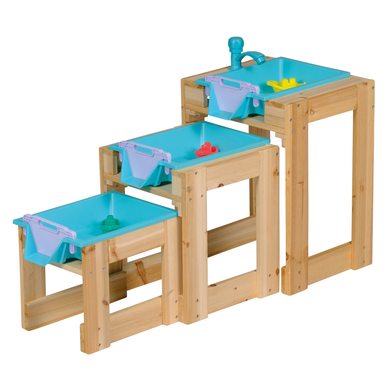 HAPPY PEOPLE Circuit aquatique 3 pièces bois FSC