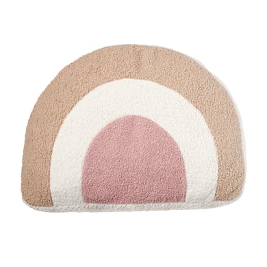 Nordic Coast Company Cuscino arcobaleno naturale / rosa / beige