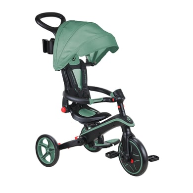 globber explorer triciclo plegable 4en1 evolutivo olive