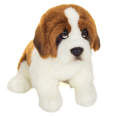 Teddy HERMANN® Peluche saint-bernard assis 25 cm
