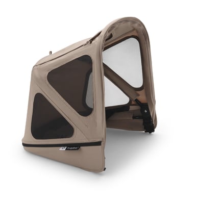 bugaboo toldo solar con ventanas de ventilacion breezy donkey 5 dune taupe