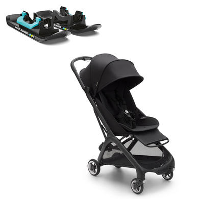 bugaboo Poussette Butterfly Complete Black/Midnight Black skis Wheelblades