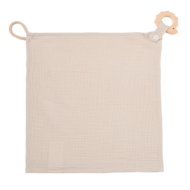 Nordic Coast Company Doudou mousseline de coton hérisson sand