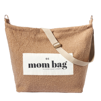 Nordic Coast Company Borsa mamma Teddy Bouclé Beige