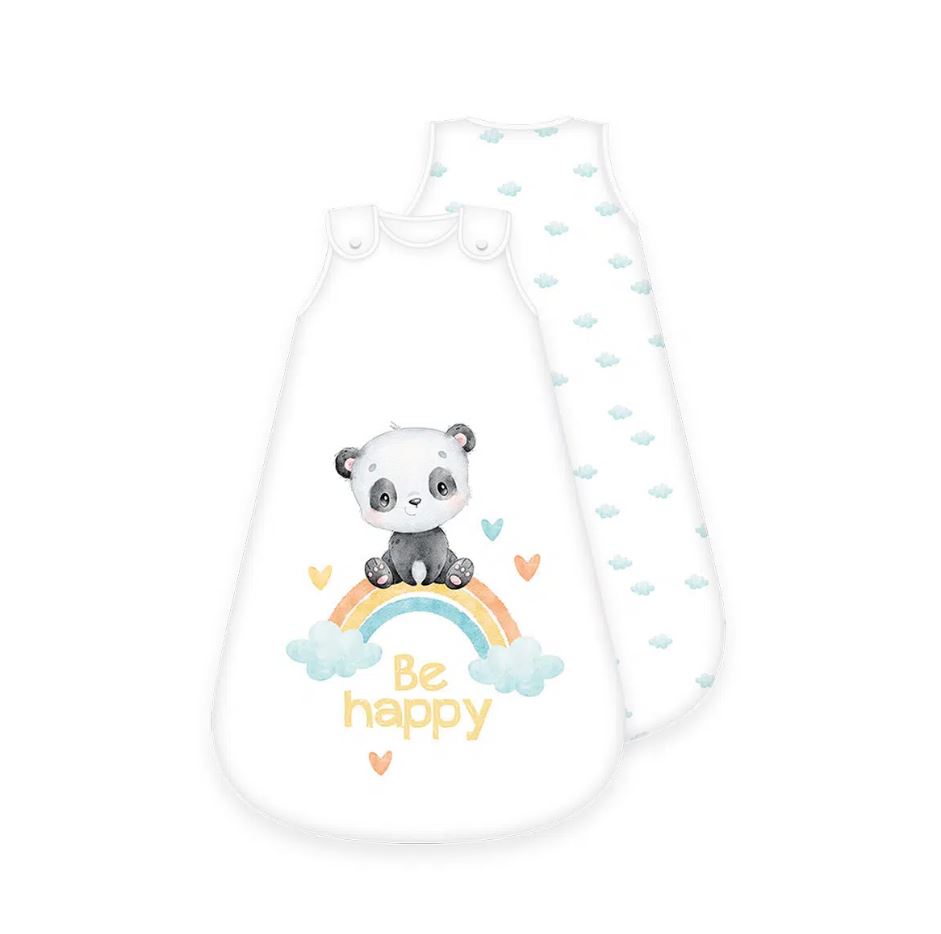 Image of babybest® Sacco nanna premium con panda arcobaleno059