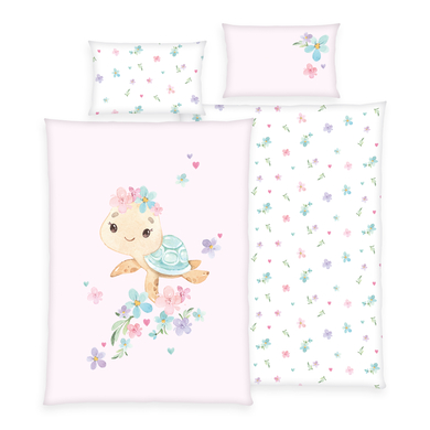 Image of Little babybest®bed linen Turtle 100 x 135 cm059