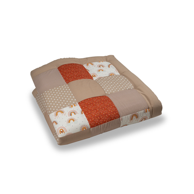 ULLENBOOM Coperta a gattoni arcobaleno 140 x 140 cm