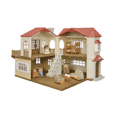 Sylvanian Families® Figurine grande maison éclairée écureuil roux 5385