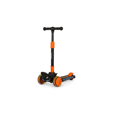 Lionelo Timmy - Monopattino Per Bambini Da 3 Anni Fino A 50 Kg, Monopattino A Tre Ruote Con Regolazione In Altezza, Piattaforma Antiscivolo, Freno, Ruote E Piattaforma Led (Nero, Timmy)-image