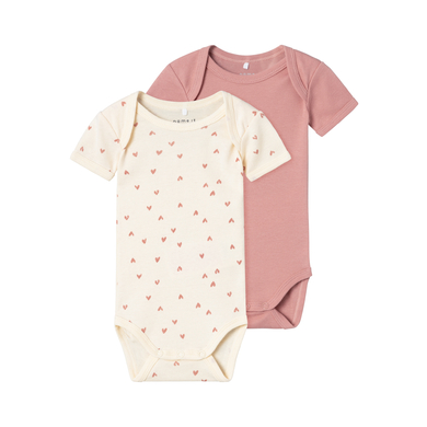 name it Body à manches courtes pack de 2 Butter cream