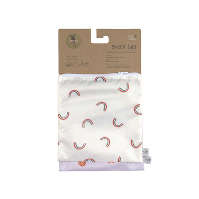 LÄSSIG Pochette pour snack Happy Rascals Heart lavender lot de 2