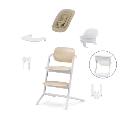 Image of cybex GOLD Seggiolone Lemo 4 in 1 Set Sand bianco inclusa torre di apprendimento059