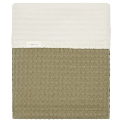 Image of koeka cotton Coperta per bambini in pile Amsterdam moss 100 x 150 cm059