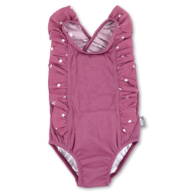 Sterntaler Maillot de bain fleurs pourpre