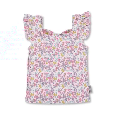 Sterntaler Maillot de bain manches courtes fleuri écru