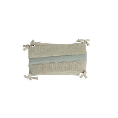 BeBes Collection Tour de lit bébé Nicki côtelé vert 35x190 cm