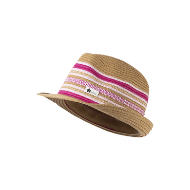 Sterntaler Chapeau de paille à rayures beige