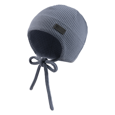 Sterntaler Bonnet piqué gaufré gris bleu