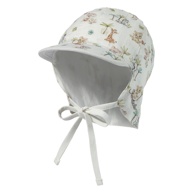 Sterntaler Casquette avec protection de cou Bébés animaux écru