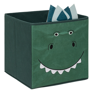 atmosphera Boîte de rangement enfant dinosaure vert foncé lot de 2
