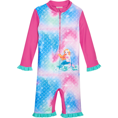 Image of Playshoes Protezione UV del costume intero rosa sirena059