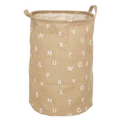 atmosphera Panier de rangement enfant alphabet jute 35 cm