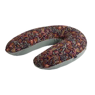 candide Coussin d'allaitement jersey floral vert