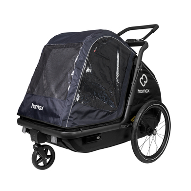 hamax Habillage pluie pour remorque de vélo chien L Navy blue/Black