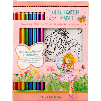Image of Coppenrath Set da colorare di carte glitterate - Principessa Lillifee