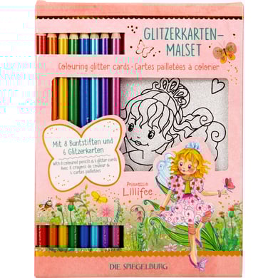 Coppenrath Set da colorare di carte glitterate - Principessa Lillifee