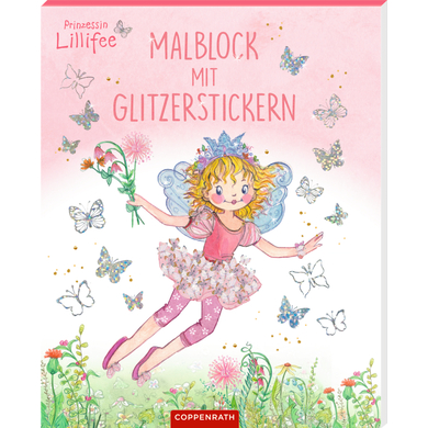 Coppenrath Malblock mit Glitzerstickern - Prinzessin Lillifee