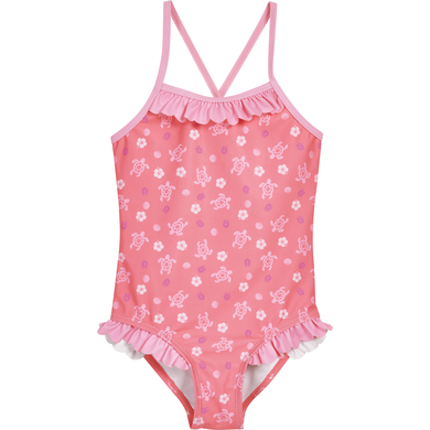 Image of Playshoes Costume da bagno con protezione UV Hawaii corallo059