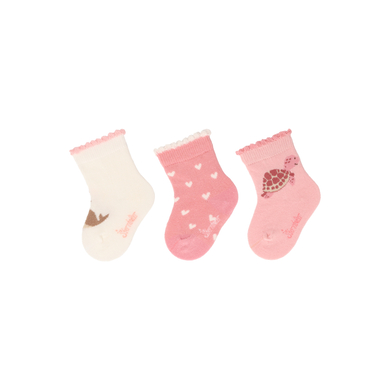 Sterntaler Chaussettes bébé pack de 3 baleines écrues