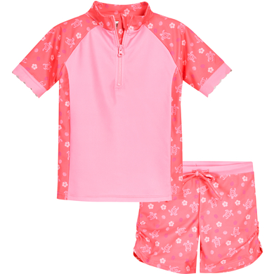 Image of Playshoes Set da bagno con protezione UV Hawaii corallo059