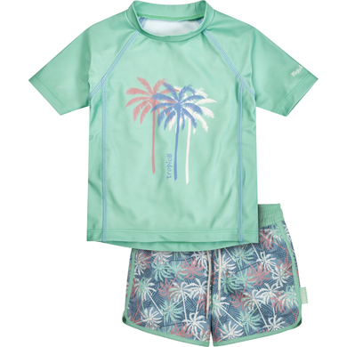 Playshoes Set de bain anti-UV Palmiers menthe